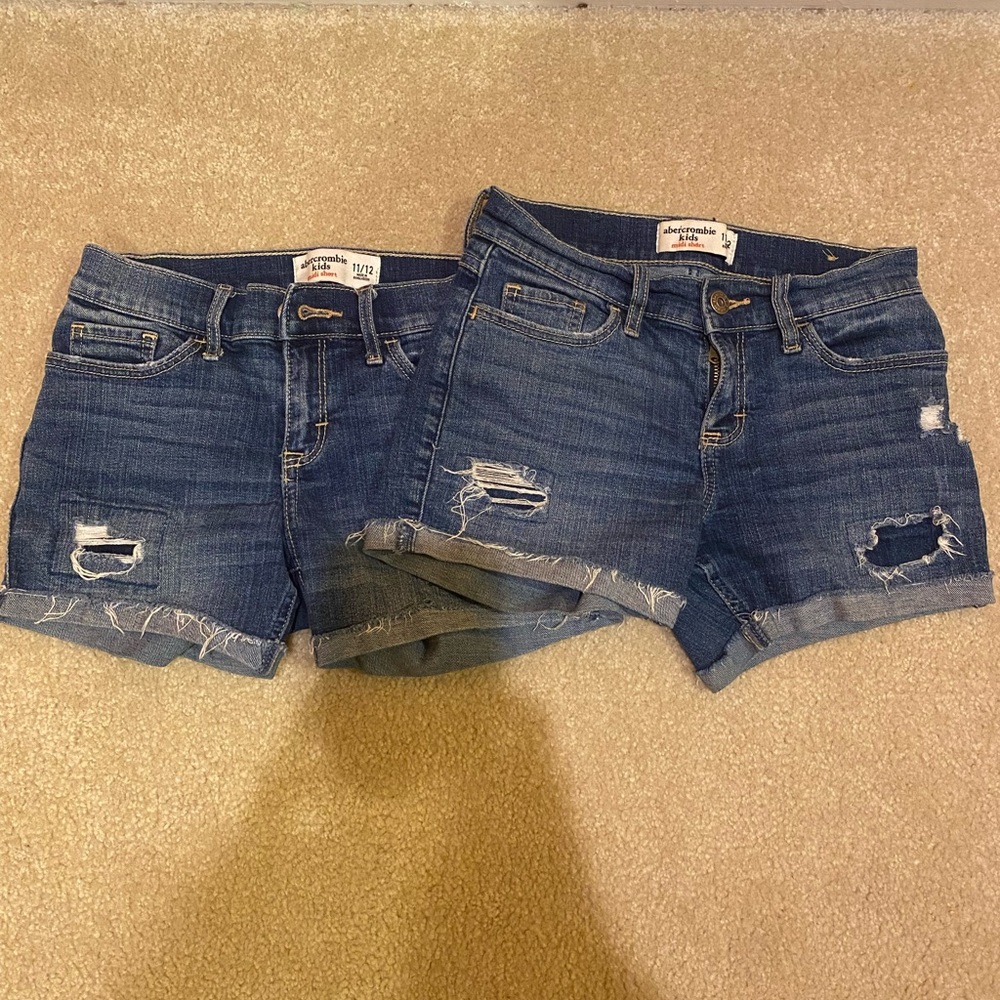 A&F kids girls shorts size 11/12